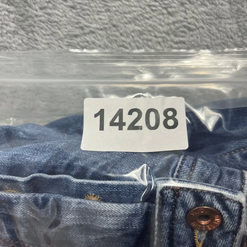 Diesel Braddom Regular Slim Carrot Jeans Mens 36x32 Blue‎ Wash 0R4SB Denim